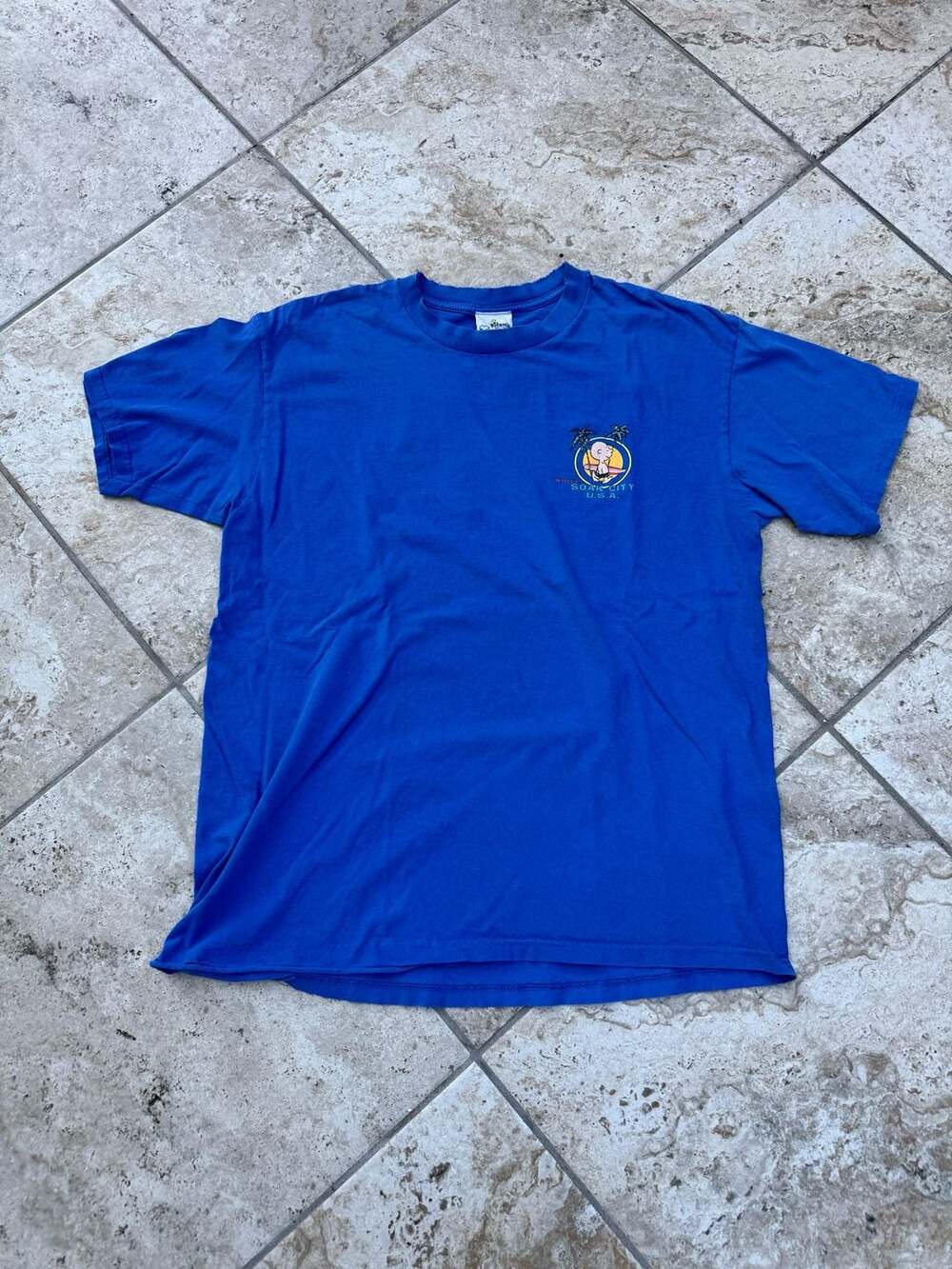 Vintage Knott's Soak City U.S.A. Peanuts Gang Graphic T-Shirt XL Blue